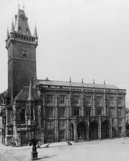Staroměstská radnice kol. r. 1900